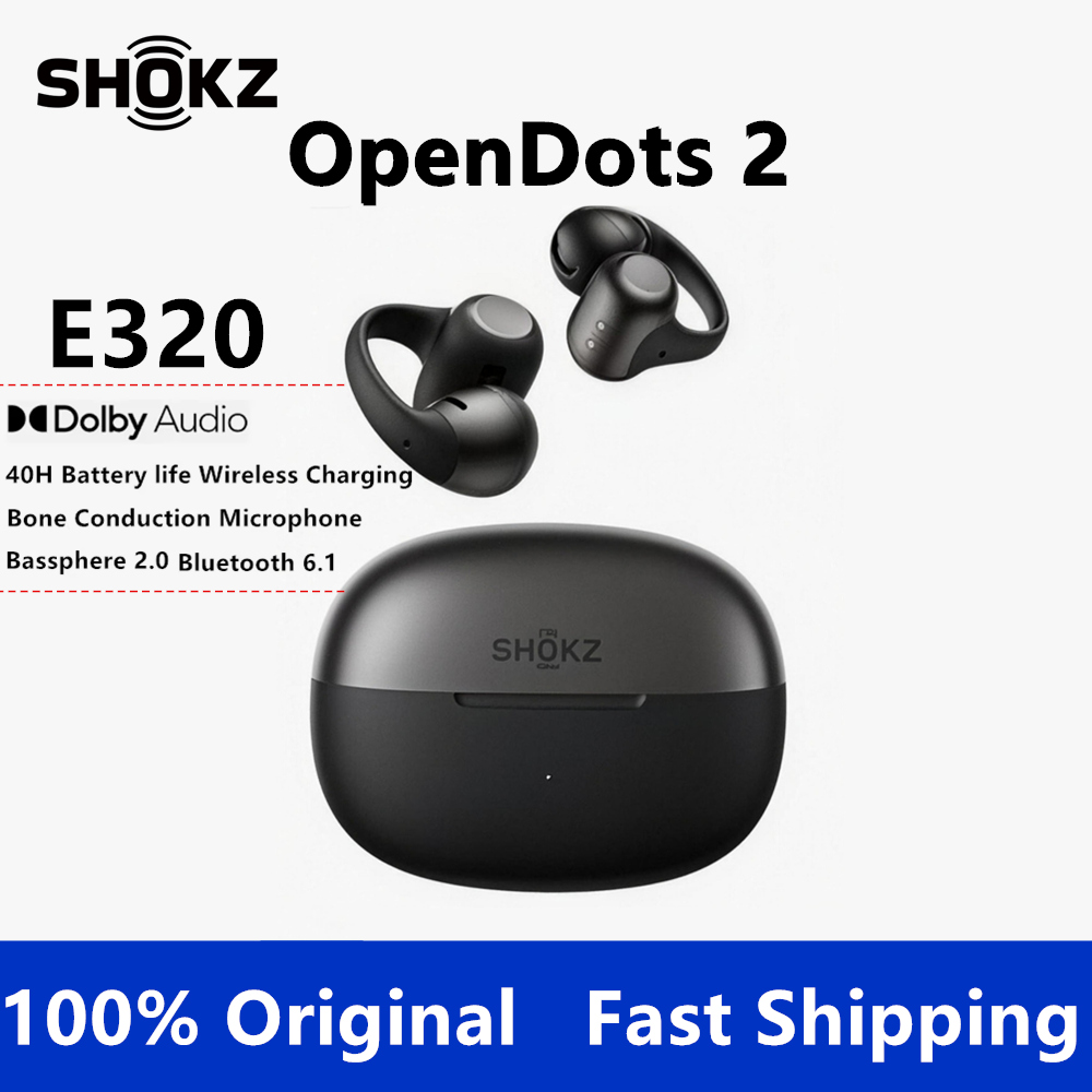 Type C Wired Earphones With Mic - Auriculares Bluetooth SHOKZ OpenDots 2, Auriculares