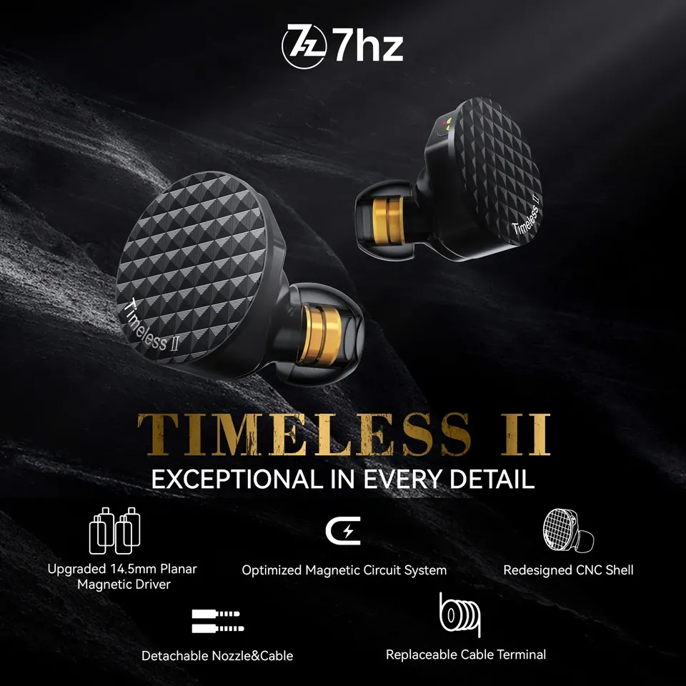 Auriculares 7Hz Timeless II co - Planar Magnetic Iem Earphones reseña y precio