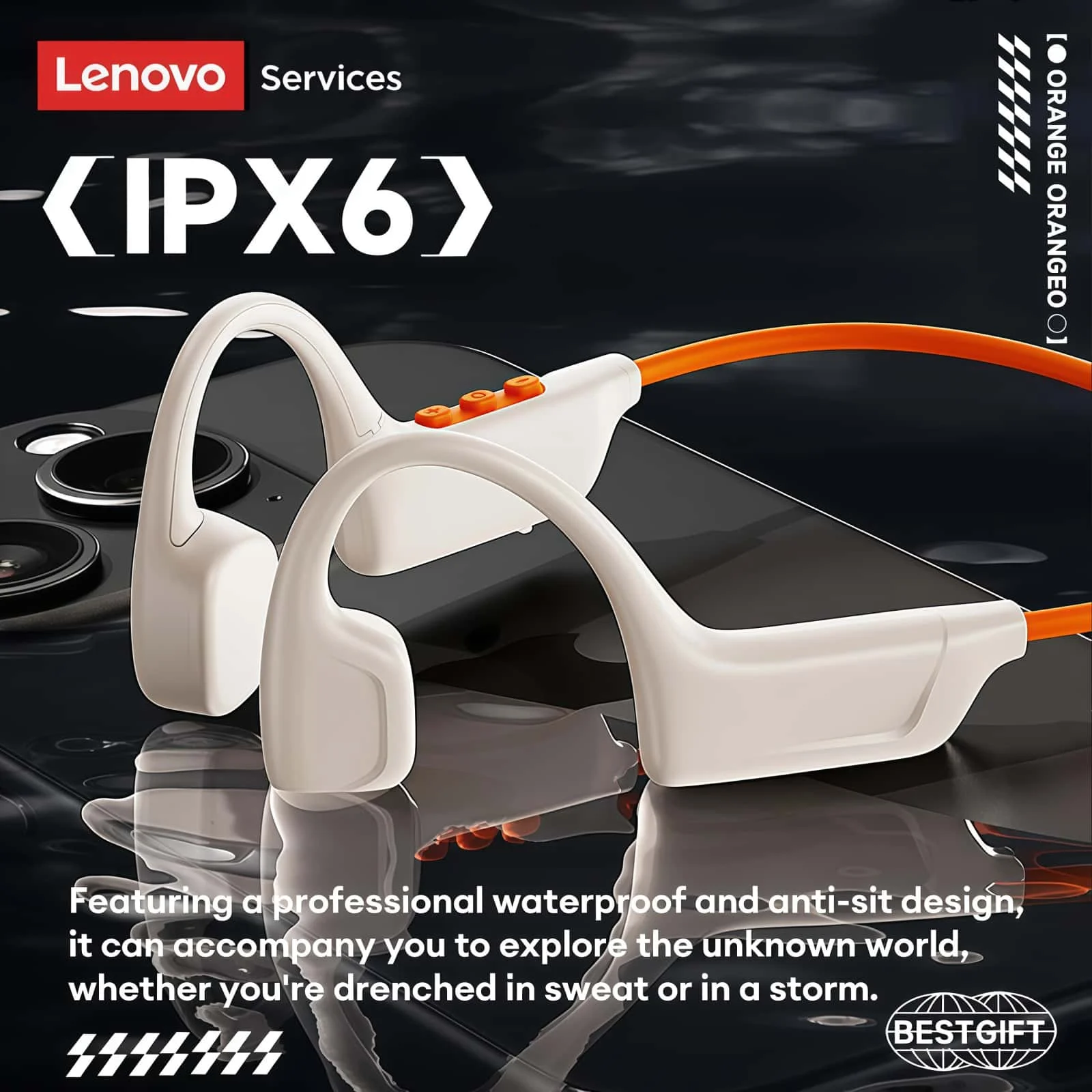 Auriculares Lenovo S102 con te - Bone Conduction Running Headphones reseña y precio