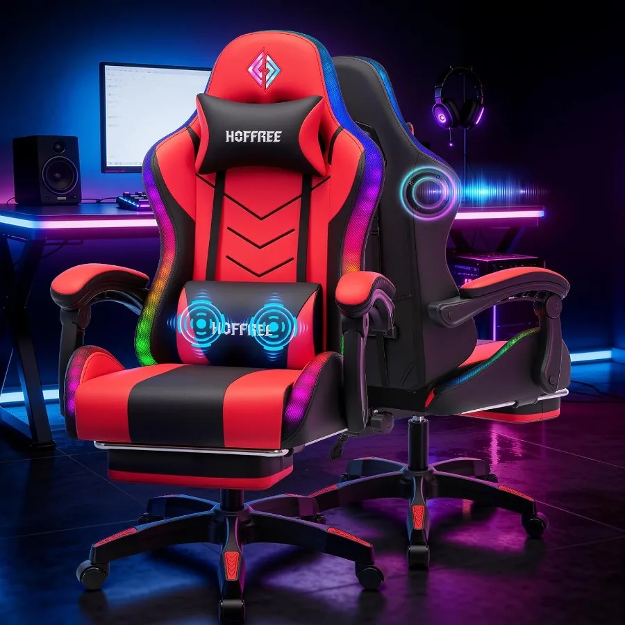 Silla de juego RGB con altavoc - Speakers reseña y precio
