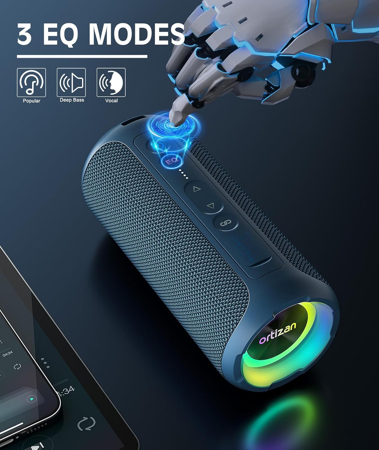 Altavoz Bluetooth inalámbrico  - Portable Bluetooth Speaker Waterproof Ipx7 reseña y precio