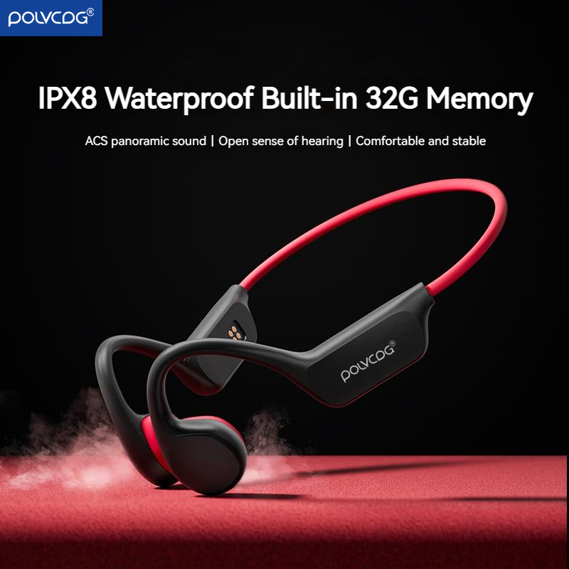 POLVCDG Auriculares de Conducc - Bone Conduction Running Headphones reseña y precio