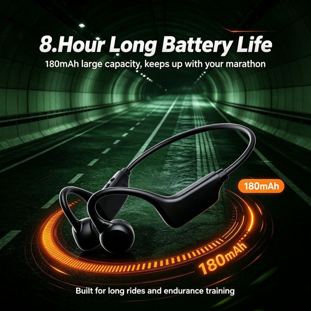 KEBIDUMEI Auriculares Bluetoot - Bone Conduction Running Headphones reseña y precio