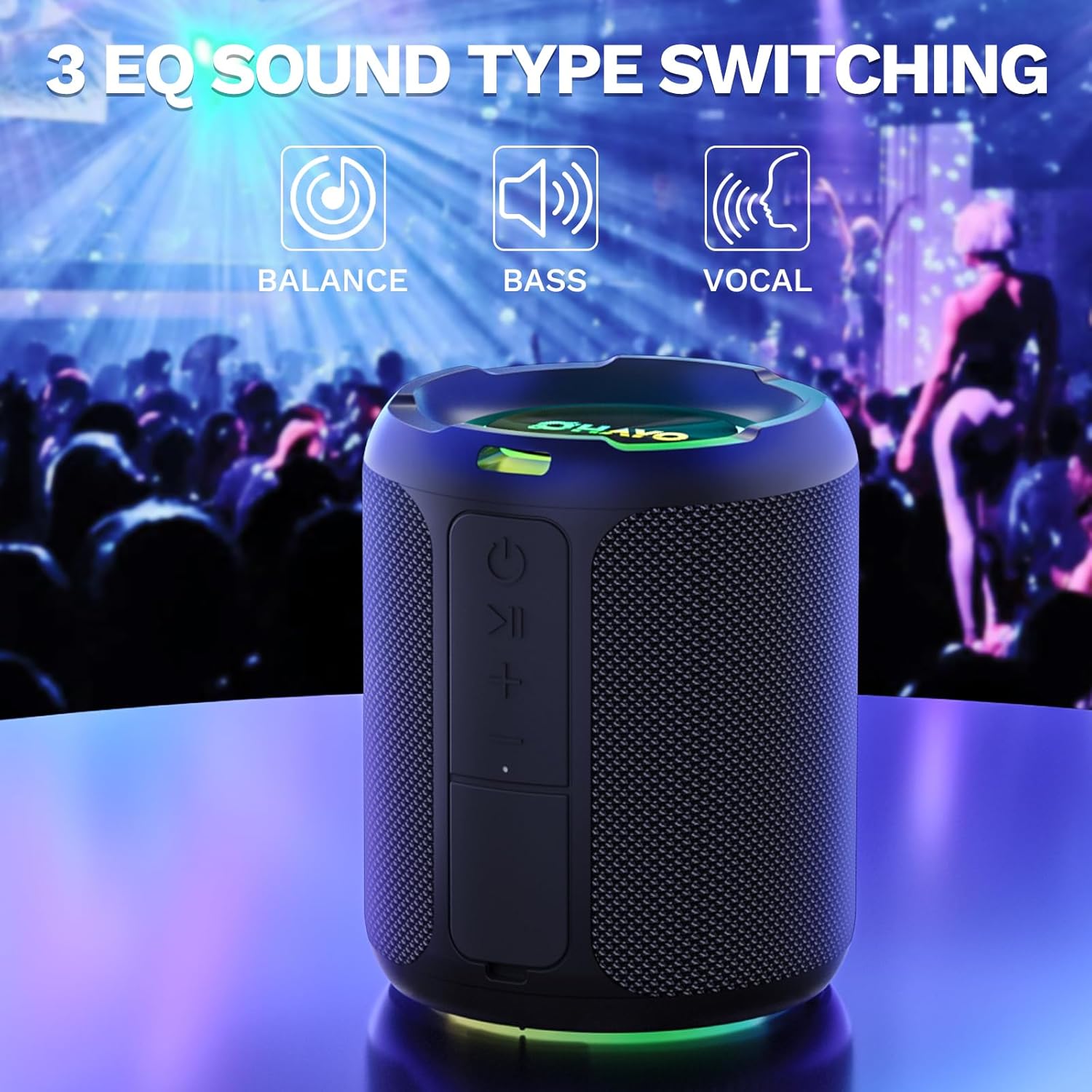 OHAYO Altavoz Bluetooth portát - Portable Bluetooth Speaker Waterproof Ipx7 reseña y precio